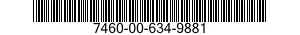 7460-00-634-9881  7460006349881 006349881