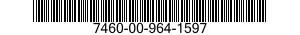 7460-00-964-1597  7460009641597 009641597