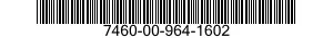 7460-00-964-1602  7460009641602 009641602