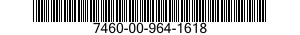 7460-00-964-1618  7460009641618 009641618