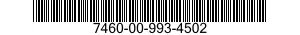 7460-00-993-4502  7460009934502 009934502
