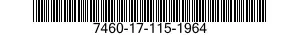 7460-17-115-1964 FILE,VISIBLE INDEX,STATIONARY 7460171151964 171151964