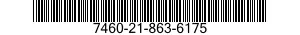 7460-21-863-6175 FILE,VISIBLE INDEX,STATIONARY 7460218636175 218636175
