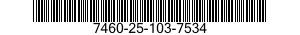7460-25-103-7534 FILE,VISIBLE INDEX,BOOK UNIT 7460251037534 251037534