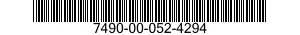 7490-00-052-4294  7490000524294 000524294