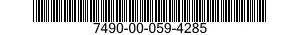 7490-00-059-4285 INK ROLL ASSY 7490000594285 000594285
