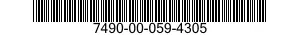 7490-00-059-4305  7490000594305 000594305