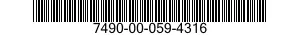 7490-00-059-4316 WIPING ROLL ASSY 7490000594316 000594316