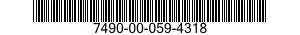 7490-00-059-4318 FRAME,WIPING ROLL 7490000594318 000594318