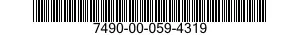 7490-00-059-4319  7490000594319 000594319