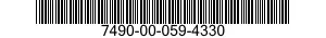 7490-00-059-4330  7490000594330 000594330