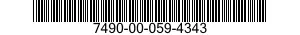 7490-00-059-4343  7490000594343 000594343