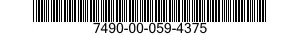 7490-00-059-4375  7490000594375 000594375