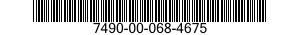 7490-00-068-4675 LABEL,INSTRUCTION 7490000684675 000684675