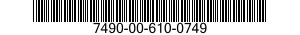 7490-00-610-0749  7490006100749 006100749