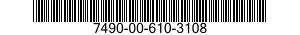 7490-00-610-3108  7490006103108 006103108
