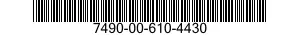 7490-00-610-4430  7490006104430 006104430