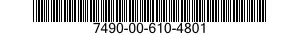 7490-00-610-4801  7490006104801 006104801