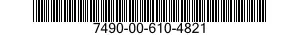 7490-00-610-4821  7490006104821 006104821