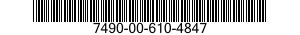 7490-00-610-4847  7490006104847 006104847