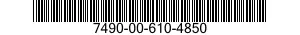 7490-00-610-4850  7490006104850 006104850