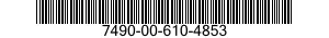 7490-00-610-4853  7490006104853 006104853