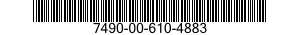7490-00-610-4883  7490006104883 006104883