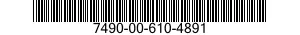 7490-00-610-4891  7490006104891 006104891