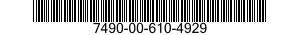 7490-00-610-4929  7490006104929 006104929