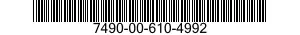 7490-00-610-4992  7490006104992 006104992
