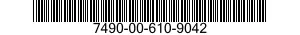 7490-00-610-9042  7490006109042 006109042