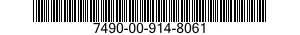 7490-00-914-8061  7490009148061 009148061