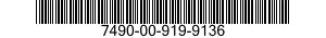 7490-00-919-9136  7490009199136 009199136