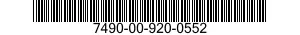 7490-00-920-0552 SPINDLE,MAIN FEED 7490009200552 009200552