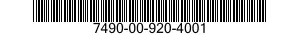 7490-00-920-4001 TYPE,8 7490009204001 009204001