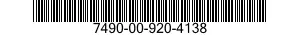 7490-00-920-4138 HUB 7490009204138 009204138