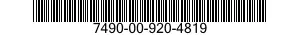 7490-00-920-4819 POST,THREADED 7490009204819 009204819