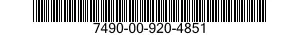7490-00-920-4851 TERMINAL,LUG 7490009204851 009204851