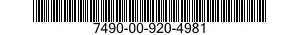 7490-00-920-4981 HINGE 7490009204981 009204981