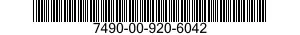 7490-00-920-6042  7490009206042 009206042