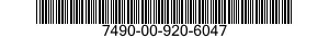 7490-00-920-6047  7490009206047 009206047