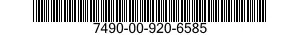 7490-00-920-6585 SOLENOID CABLE ASSE 7490009206585 009206585