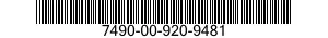 7490-00-920-9481  7490009209481 009209481