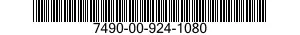 7490-00-924-1080 POST 7490009241080 009241080