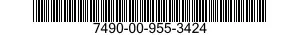 7490-00-955-3424  7490009553424 009553424