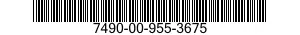 7490-00-955-3675  7490009553675 009553675