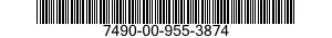 7490-00-955-3874  7490009553874 009553874