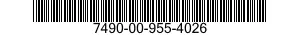 7490-00-955-4026  7490009554026 009554026