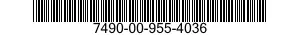 7490-00-955-4036  7490009554036 009554036