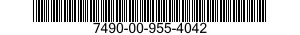 7490-00-955-4042  7490009554042 009554042